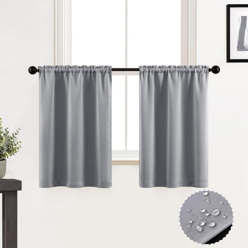 RV Curtains/Mini Blinds/Camper Window Shade,Insulation Blackout Short Light G...
