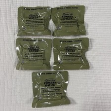 Quik Clot Combat Gauze 3’x4’ Expires 2030 Lot Of 5 Military Medic QuickClot NEW