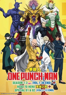 One-Punch Man (Season 1-3/Part 1 + Road to Hero + 12 OVAs
