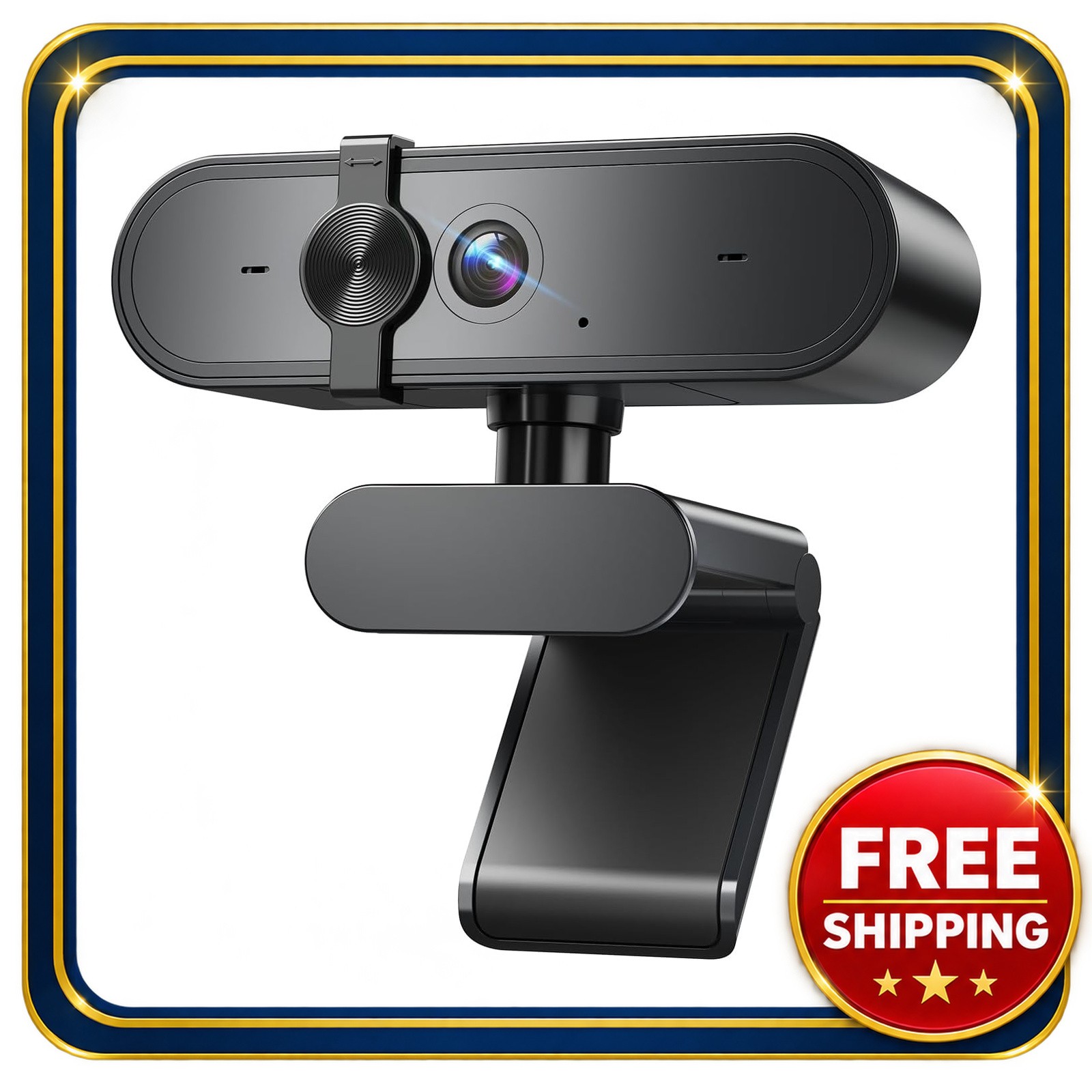 1080P Full HD Webcam with Microphone Privacy Cover for PC and Laptop