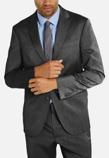 Kenneth Cole REACTION Men's Suit Jacket  Dark Gray  38 Short