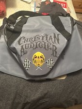 Vtg Y2K Ed Hardy Duffle Travel Bag Christian Audigier Zip Luggage Carry-On