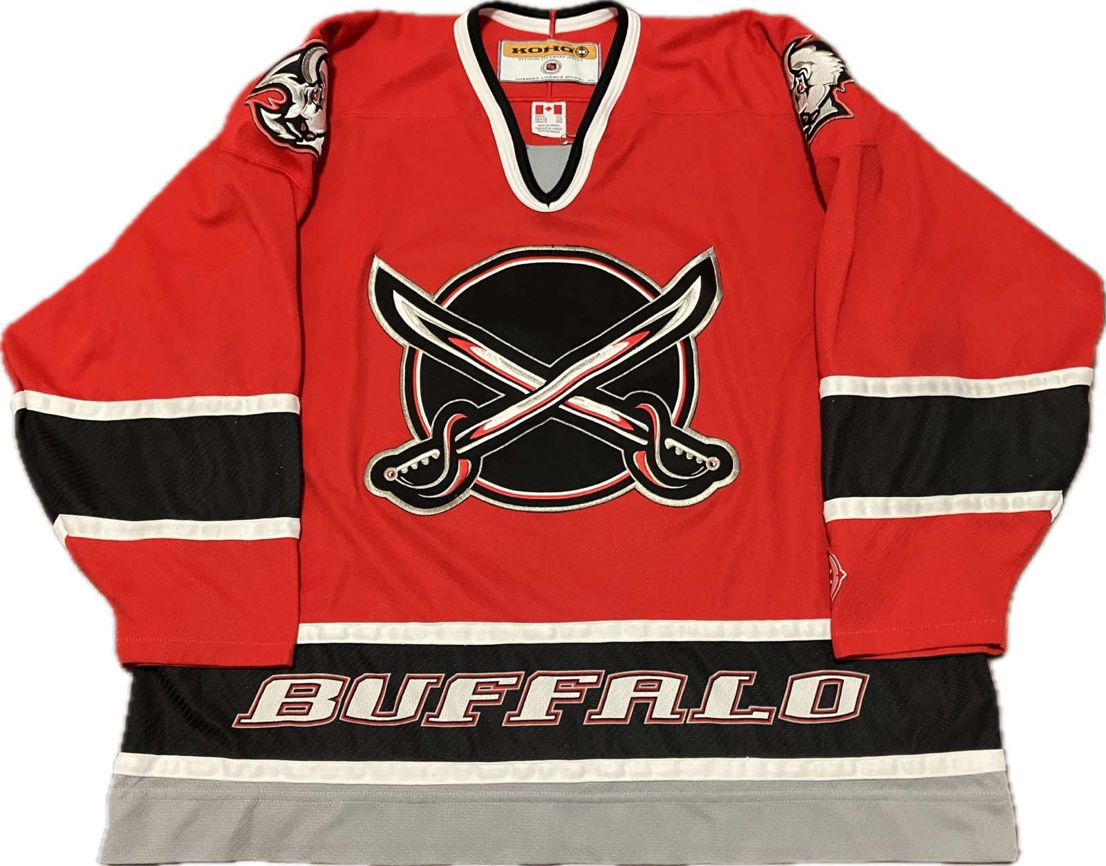 Buffalo Sabres "Butterknives" Alt Blank KOHO NHL Hockey Jersey Size 2XL