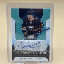 2020-21 Upper Deck Signature Sensations Johan Larsson Auto Buffalo Sabres #SS-JL