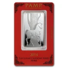 1 oz PAMP Suisse Horse Silver Bar (New w Assay)