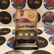 2010 Topps Sterling Frank Robinson 02/10 Auto Touched By Greatness Damaged Edges