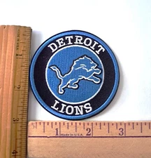 Detroit Lions Embroidered Patch NFL 3" Iron on Sew on Free Shipping