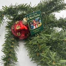 Red Jingle Bell Blown Glass Christmas Ornament by Old World Christmas New W/Tag