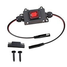 DC 12V Inline Toggle Switch, 12AWG Waterproof SAE to SAE Cable with on/Off