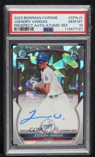 2023 Bowman Chrome Prospect Atomic Refractor /100 Joendry Vargas PSA 10 Auto 6fs