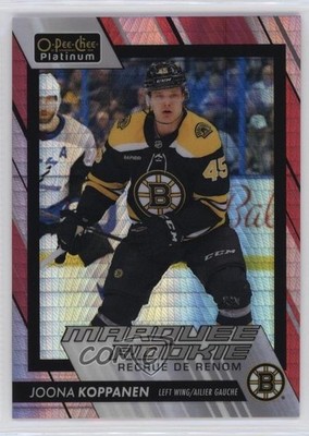2023 O-Pee-Chee Platinum Marquee Rookies Red Prism Joona Koppanen Rookie RC 12wr