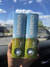 Pelota de golf Dunkin Donuts 2026 edición limitada Munchkins caja promocional nueva. Pack de 3.