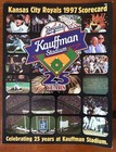 Vintage 1997 Kansas City Royals 25 Years Of Kauffman Stadium Scorecard v Indians — photo 1