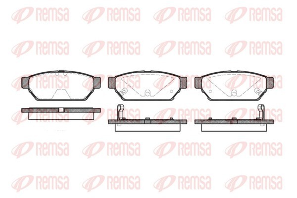 Remsa Bremsbelagsatz Scheibenbremse 0440.02 FüR Mitsubishi Carisma Lancer 5 Colt-image