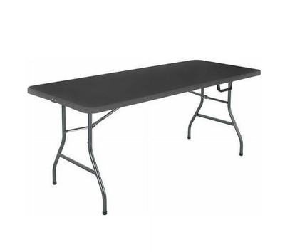 Cosco 6 Foot Premium Folding Table, Black