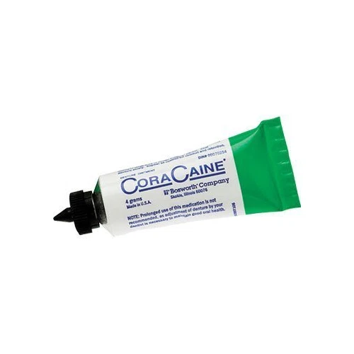 Bosworth 16621 Cora-Caine Topical Tubes 16% Non Flavored 36/Bx 4 Gm