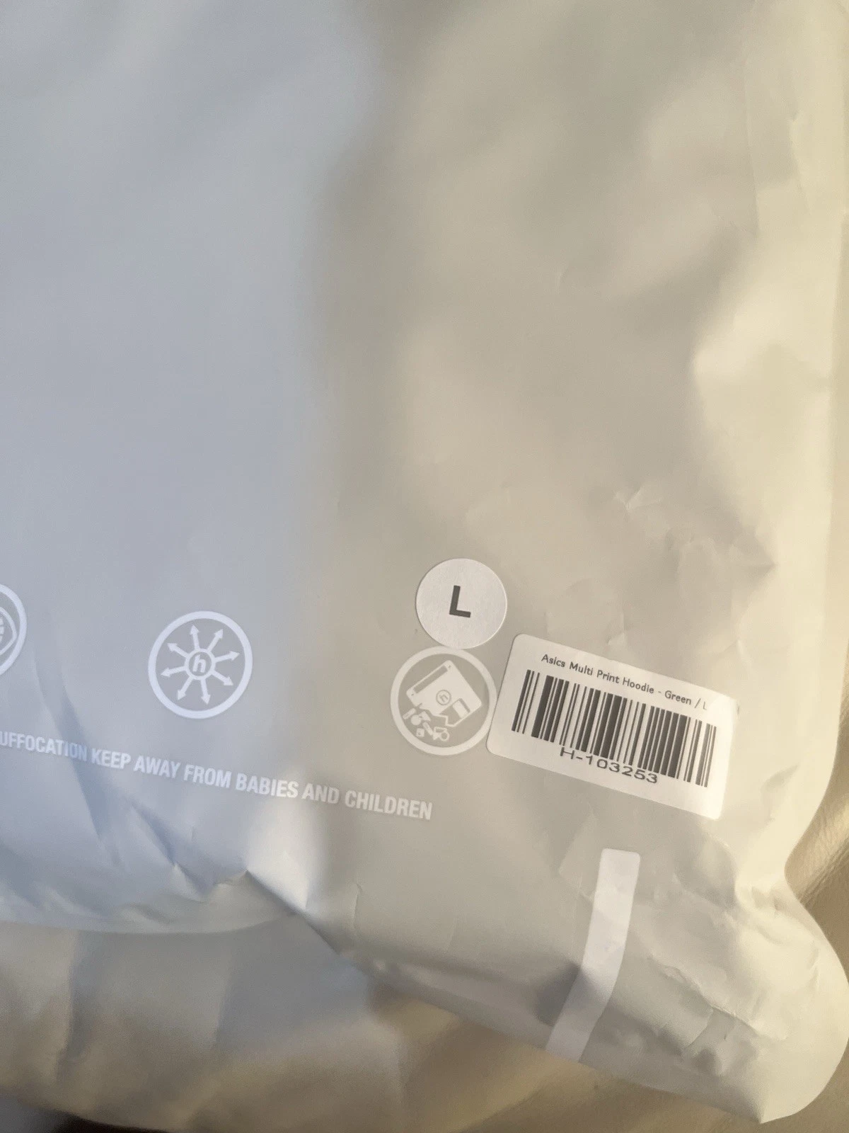 OFF WHITE Felpa con cappuccio Hidden Ny X Asics Secret Release Ny Pop Up esclusiva 100% autentica grande