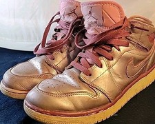 Nike Air Jordan 1 Mid SE Pink Rose Women's AV5174-640 5Y 5 Youth 2018 Nice Cond