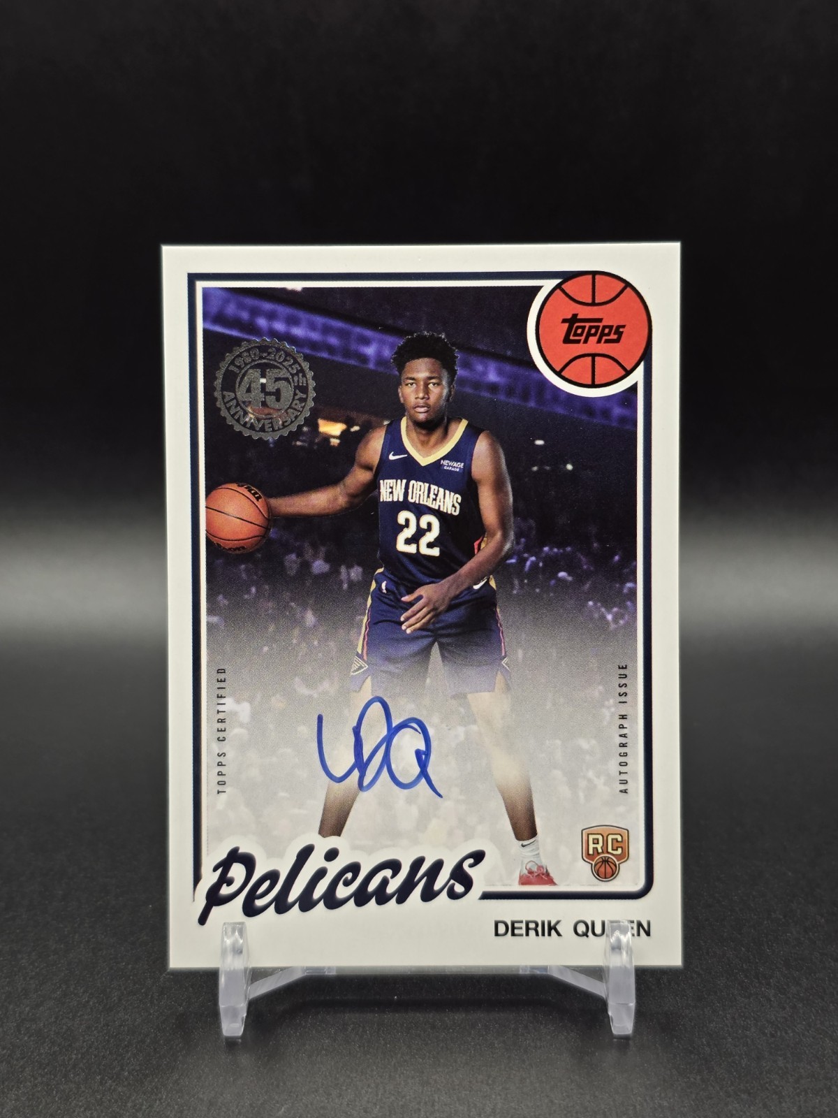 2025-26 Topps 1980-81 Topps Rookie Autograph Derik Queen #80B2R-DQ