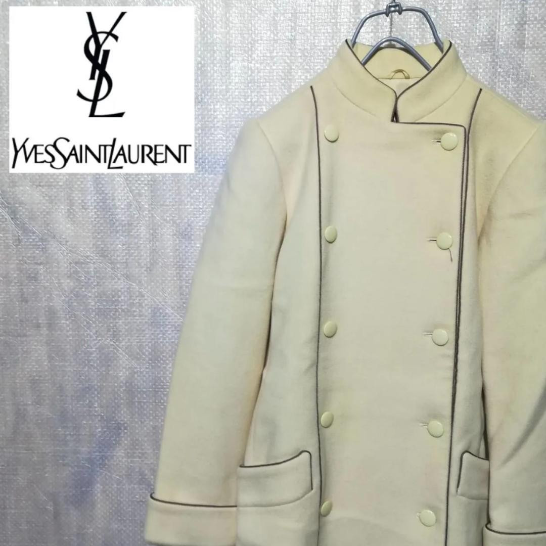 YVES SAINT LAURENT Long Coat M RA1123001 | eBay
