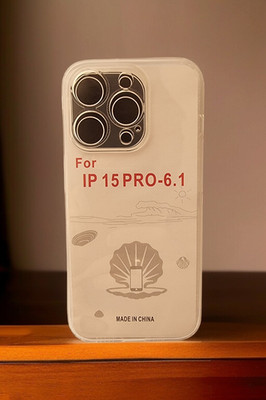iPhone 15 Pro Silikon Hülle Transparent   Kamera Schutz & Ladeport Staubschutz