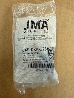 UXP-DRA-12S - JMA 7-16 DIN Male Right Angle Connector for 1/2'' Superflex Cable