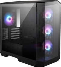 MSI MAG PANO M100R PZ - Premium Mid-Tower Gaming PC Case - Tempered Glass Side P