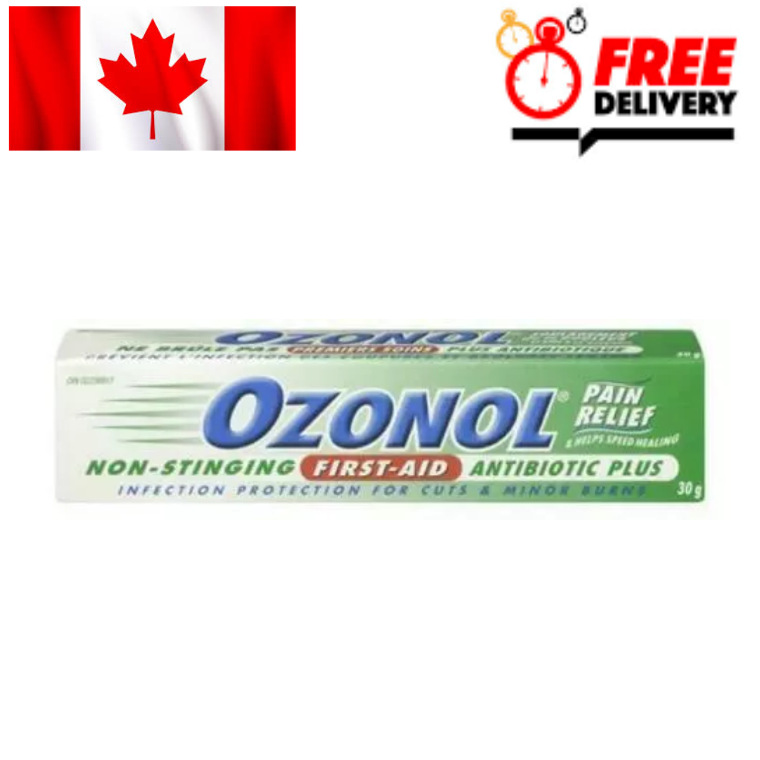 Canadian Ozonol Non-Stinging First-Aid Ointment Antibiotic PLUS