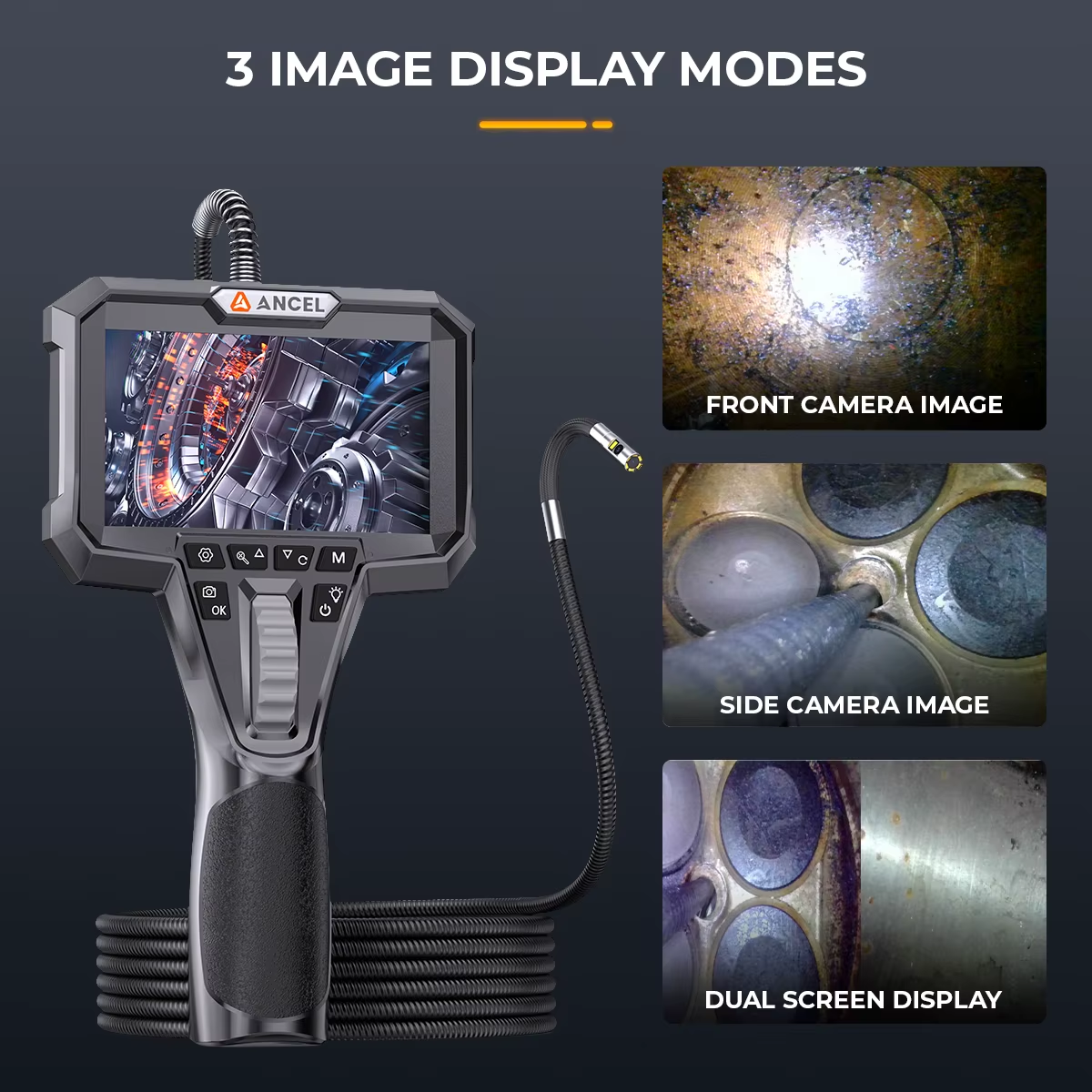 6.5mm Borescope Camera with Light Articulating Industrial