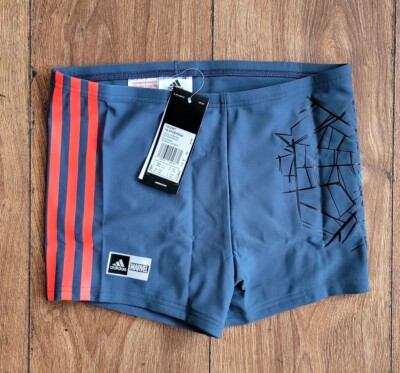 Junior Boys Adidas X Spiderman Swim Shorts Marvel Short Beach Trunks RRP  £25 UK