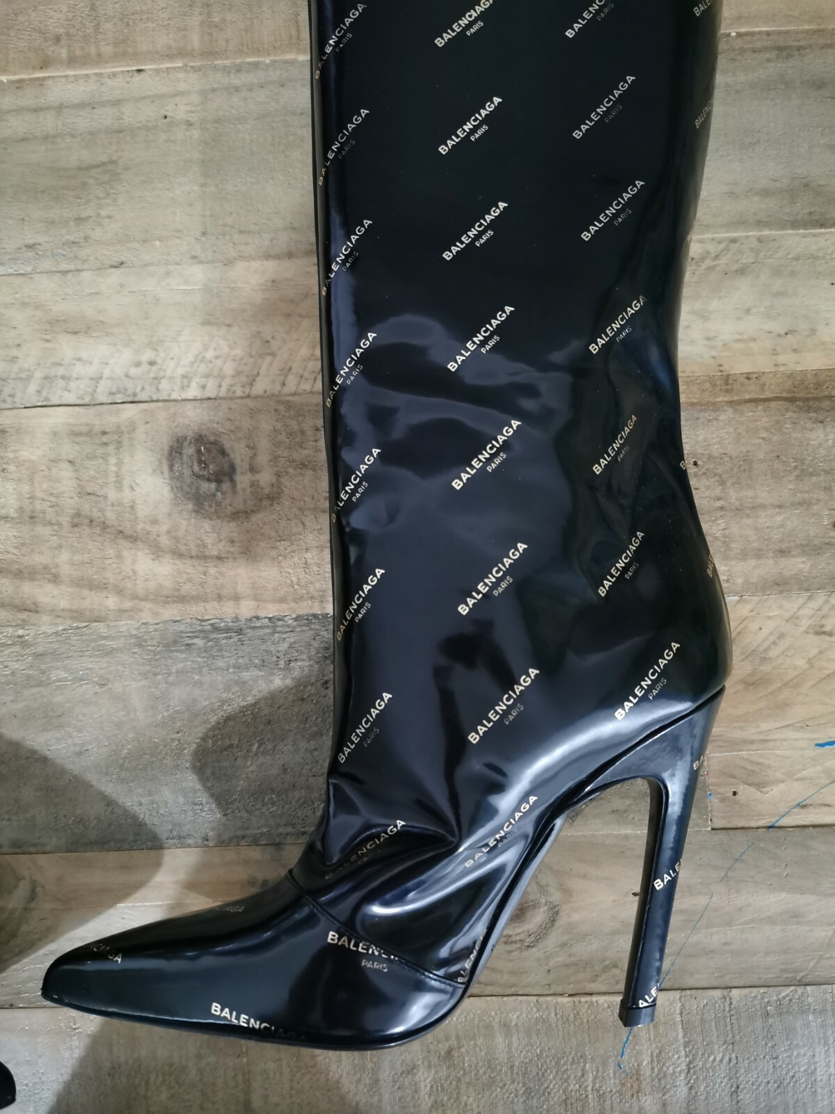 Balenciaga MOST WANTED LOGO boots SZ 36 image 3