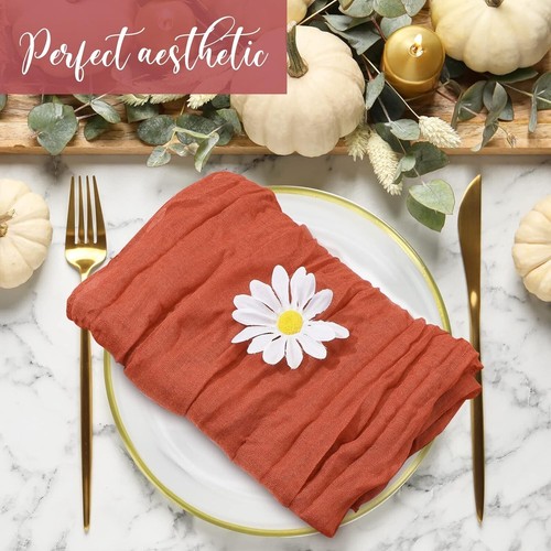 Set of 54 Gauze Cheesecloth Napkins Cloth Bulk Dinner Table Napkins Washable ... - Picture 6 of 8