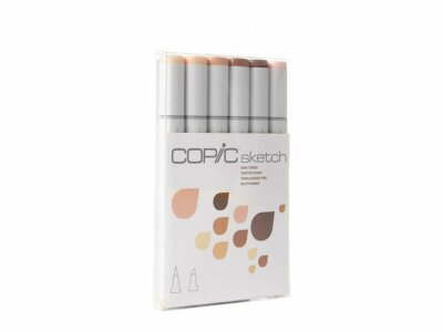 Copic Sketch Marker Set - 6 Pens - Skin Tones