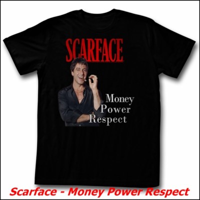 Scarface - Money Power Respect, T-Shirt - Größe: 2XL / XXL (AL Pacino) Unisex