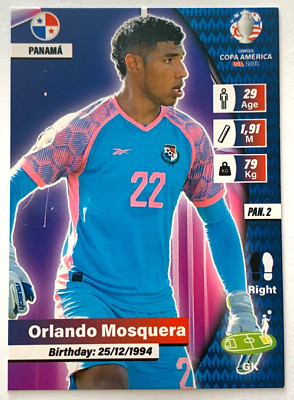 COPA AMERICA USA 2024 Card EF #182 ORLANDO MOSQUERA Panamá Soccer