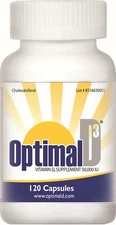 Optimal D3 | Vitamin D3 50000 IU | 120 Capsules |  FREE SHIPPING