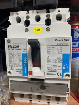 disjuntor ge fe 250 230/240v 85kA fen306f250kf record plus