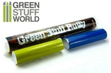 Green Stuff World Kneadatite Blue/Yellow Green Stuff 100g Epoxy Putty Bar