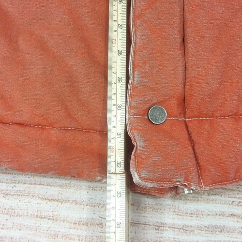 Cherokee Men Warm Puffer Vest Coat Sleeveless Jacket Overcoat VTG 2XL Orange - Picture 11 of 17