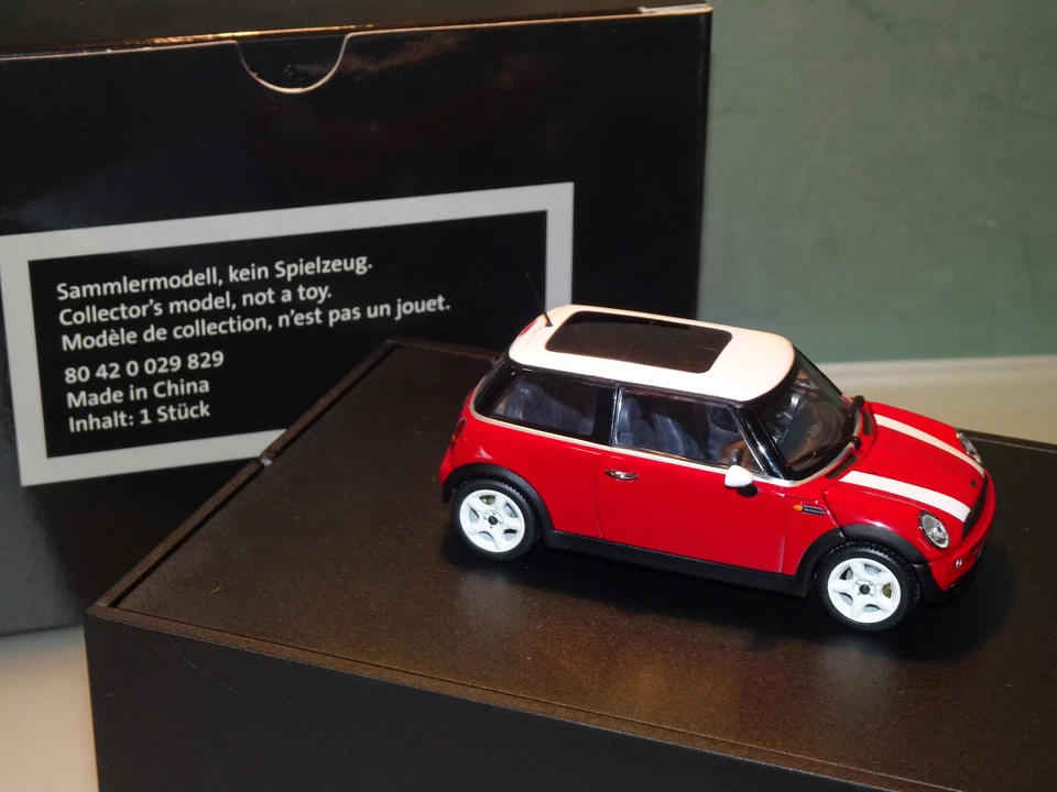 Minichamps 1:43 BMW Mini Cooper / Rot/Weiß / NEU in OVP - Bild 3 von 4