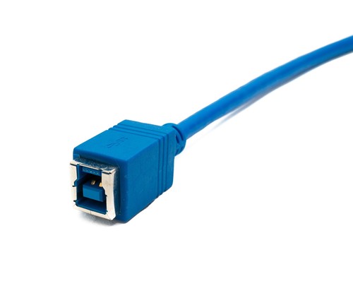 SYSTEM-S USB 3.0 Cable 30 CM Type B Socket To Micro B Plug Right Angled - Zdjęcie 3 z 4