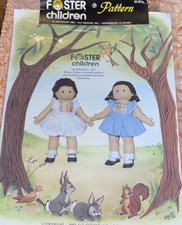 NEW/Sealed Foster Children Clothes for 18  Soft Sculpture Dolls: Dress/Hairstyle