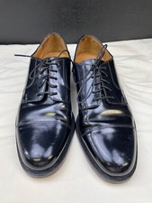 Cole Haan Mens Black Leather Lace up Shoes Oxfords Size 8D SKU 6359