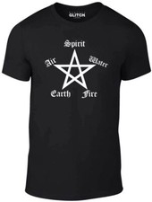Elements Pentagram T-Shirt - Funny t-shirt Pagan nature retro witchcraft