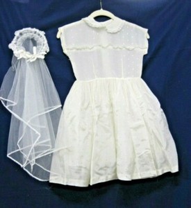 peter pan collar communion dress