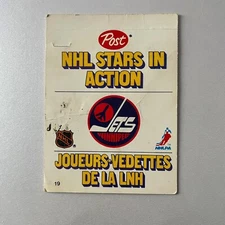 1981 General Foods Post NHL Stars In Action #19 Morris Lukowich