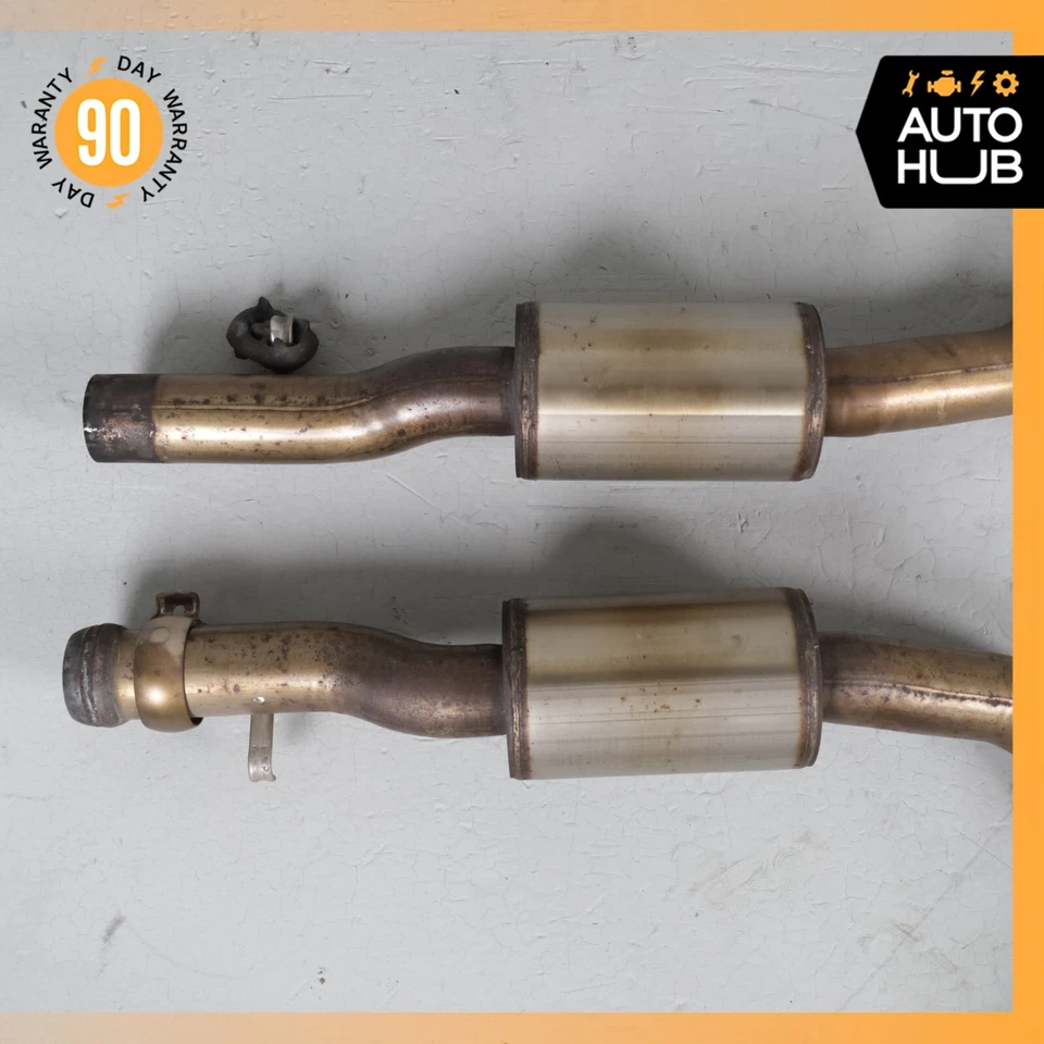 Комплект резонаторов для левой и правой выхлопной трубы двигателя Mercedes R230 SL550 OEM - Изображение 2 из 4