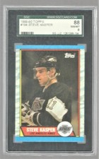 1989 TOPPS HOCKEY #194  STEVE KASPER  SGC 8 NM/MT  HIGHEST POP 2  L.A. KINGS  