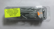 DRILL POINT CARBON STELL WAFER HEAD 4.8 x 50mm SCREWS 25PACK (M232)