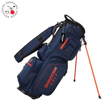 BRIDGESTONE Carry Stand Bag Lightweight Navy 9x47" 4-way 2.7kg 2025 Men Name Tag